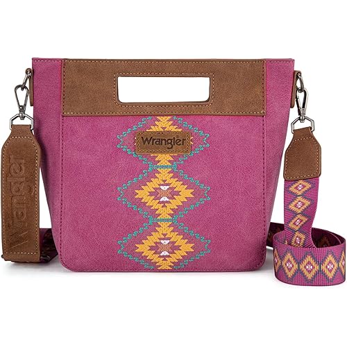 Wrangler SAMLL Aztec Satchel Handbags for Women with Crossbody Strap