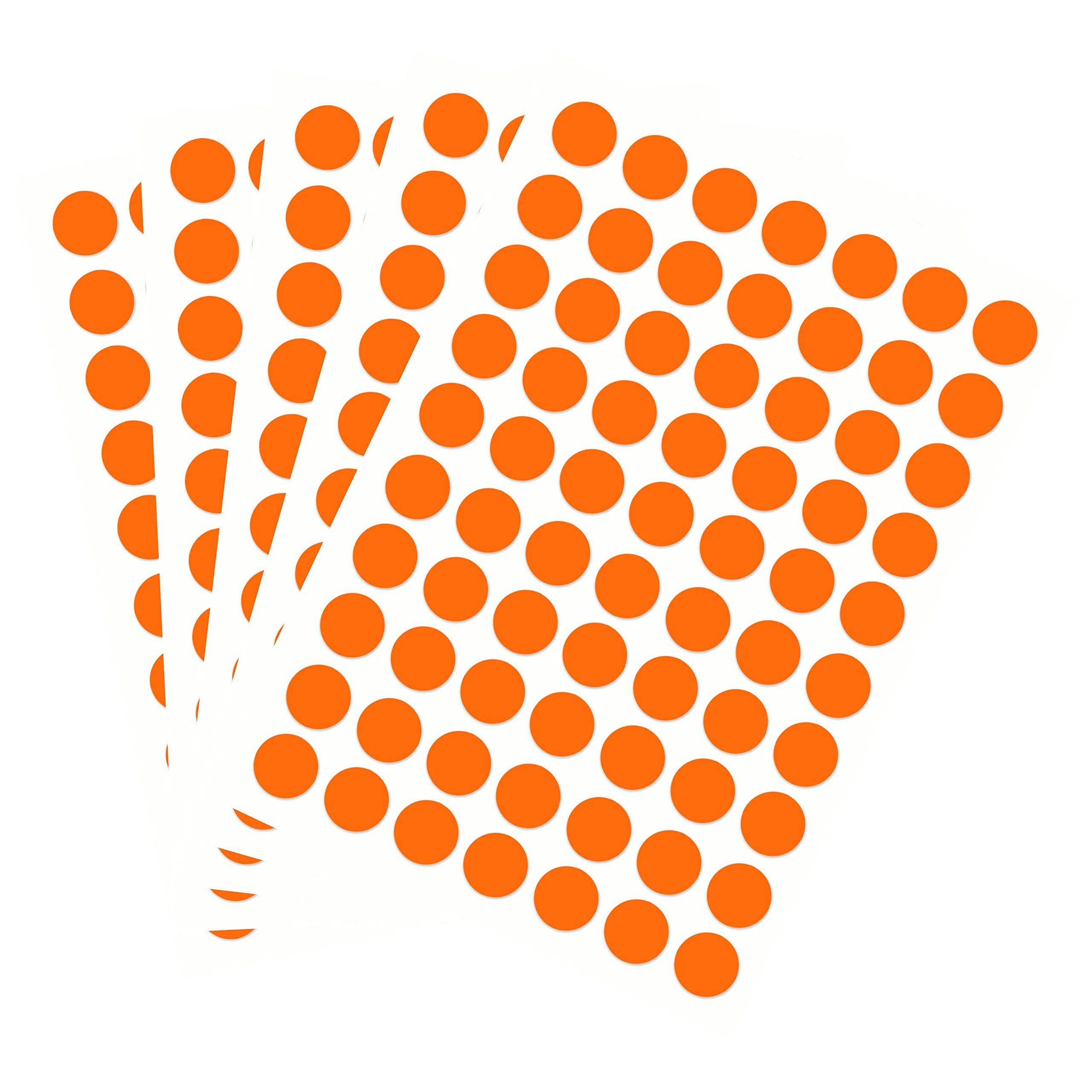Fluorescent Orange Dot Labels PARLAIM 1050 PCS 3/4 Inch Round Color ...