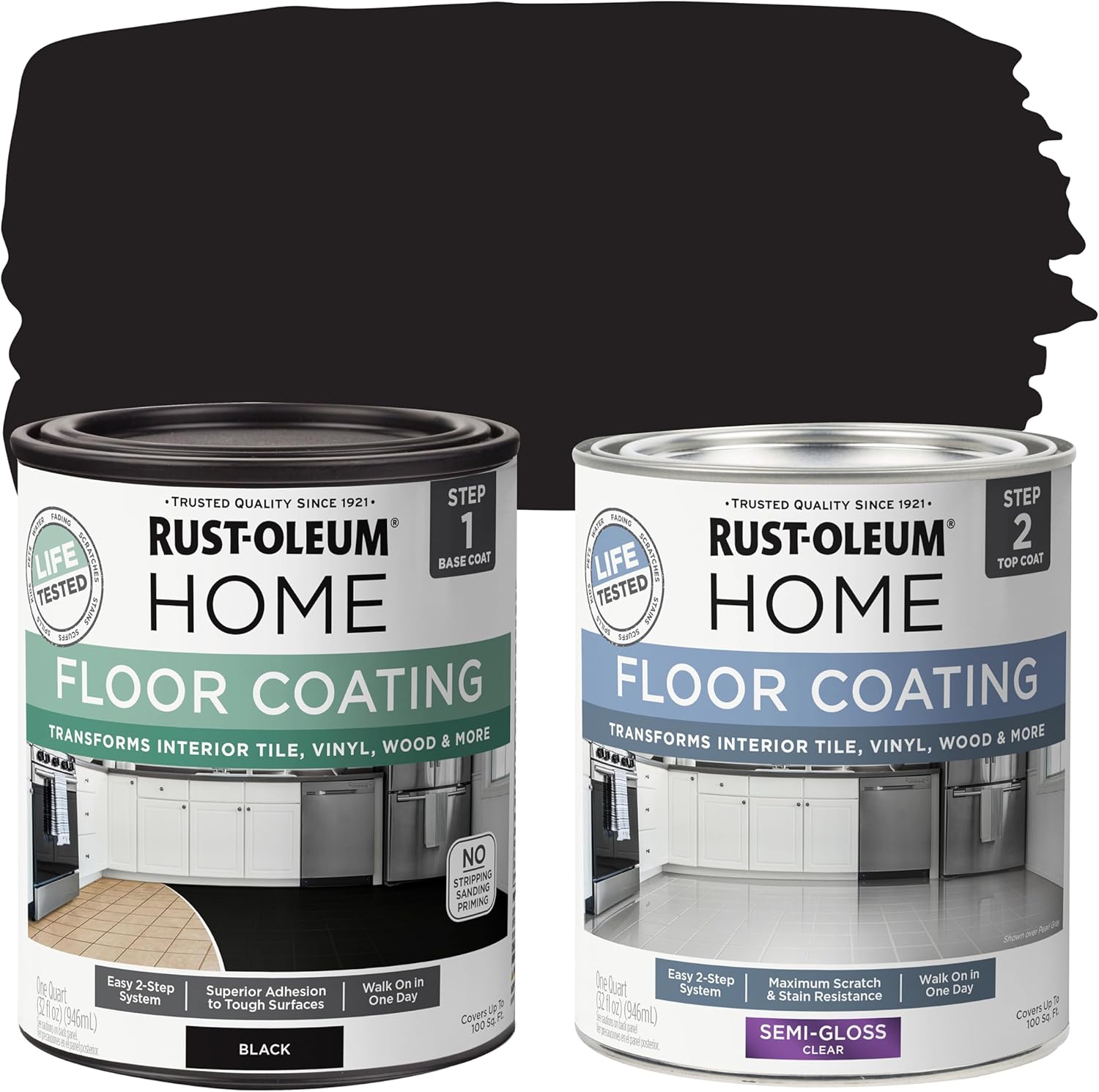Rust-Oleum 367605 Home Interior Floor Coating Kit