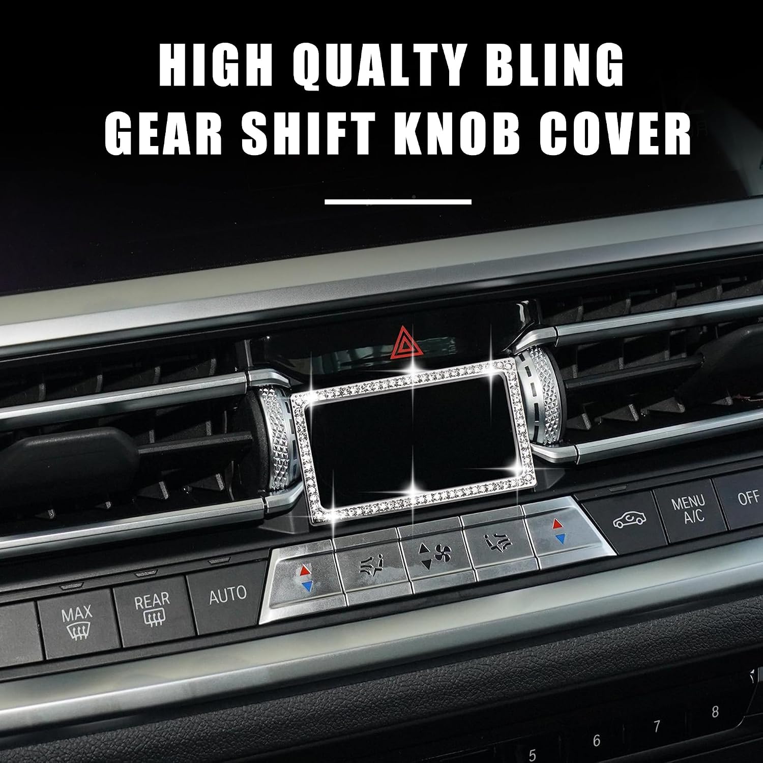 CONGCONG for BMW Bling Car Accessories Bling Interior Console Trim Fit BMW 330 i 2020-2022/X3 2021-2022/430 2021-2022/ X4 2022-2023/ X5 2019-2023/X6 2020-2023(Double Flash) image 5