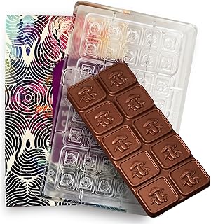 Mushroom, Polycarbonate Chocolate Mold, 50mL (65 gram), 10 Piece Bar
