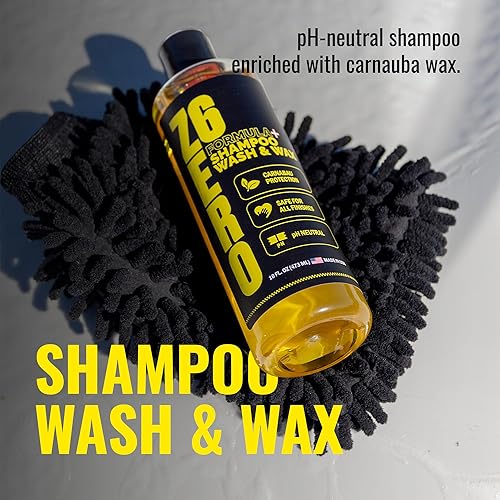 Miniatura 2 de ZER06 El mejor jabón de lavado de autos con fórmula especial de brillo, cera de carnauba y forúcula ultra concentrada, lavadora a presión, cañón