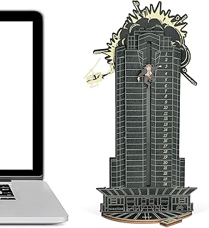 Christmas Die Hard Advent Calendar, Christmas Countdown Advent Hans Gruber Advent Calendar 24 Days, Wooden Advent Calendar for Tabletop Decorations,Party Favors, Classroom Prizes,Xmas Gift (black)