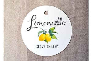 Personalized Limoncello Labels for Bottles, Homemade Wedding Favors, Bridal Showers, Christmas Labels