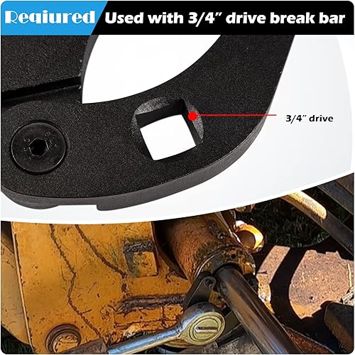 Vista 5 de Sunluway 1266 Llave de tuerca de glándula ajustable, cilindros hidráulicos universales en la mayoría de equipos de granja y construcción para quitar