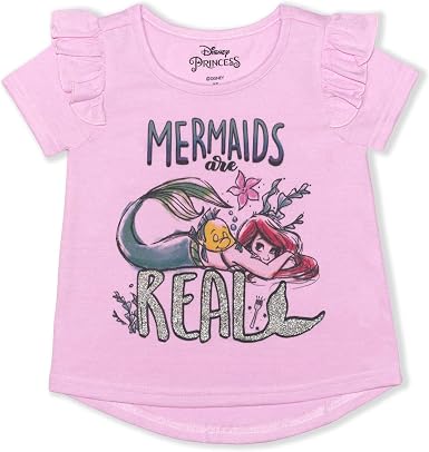 Amazon.com: Disney Ariel - Blusa de verano para niña con diseño de sirenas  : Ropa, Zapatos y Joyería