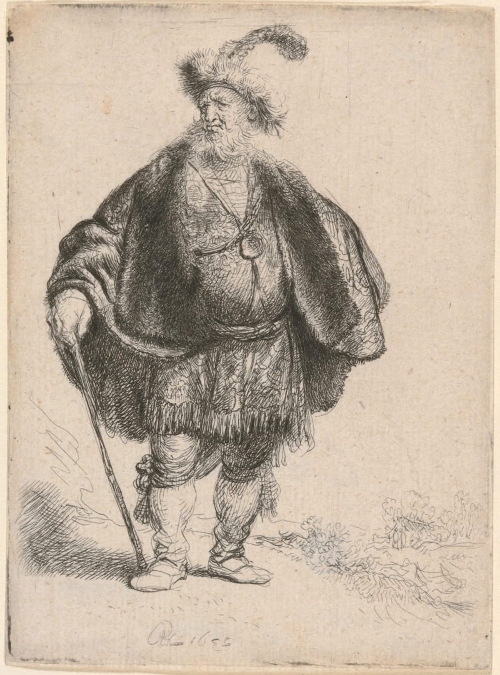 ARTXLXXBN Famous Painting Canvas Artwork Graffiti Print The persian by Rembrandt van Rijn Portrait Canvas Image for Home Decor 60x90cm