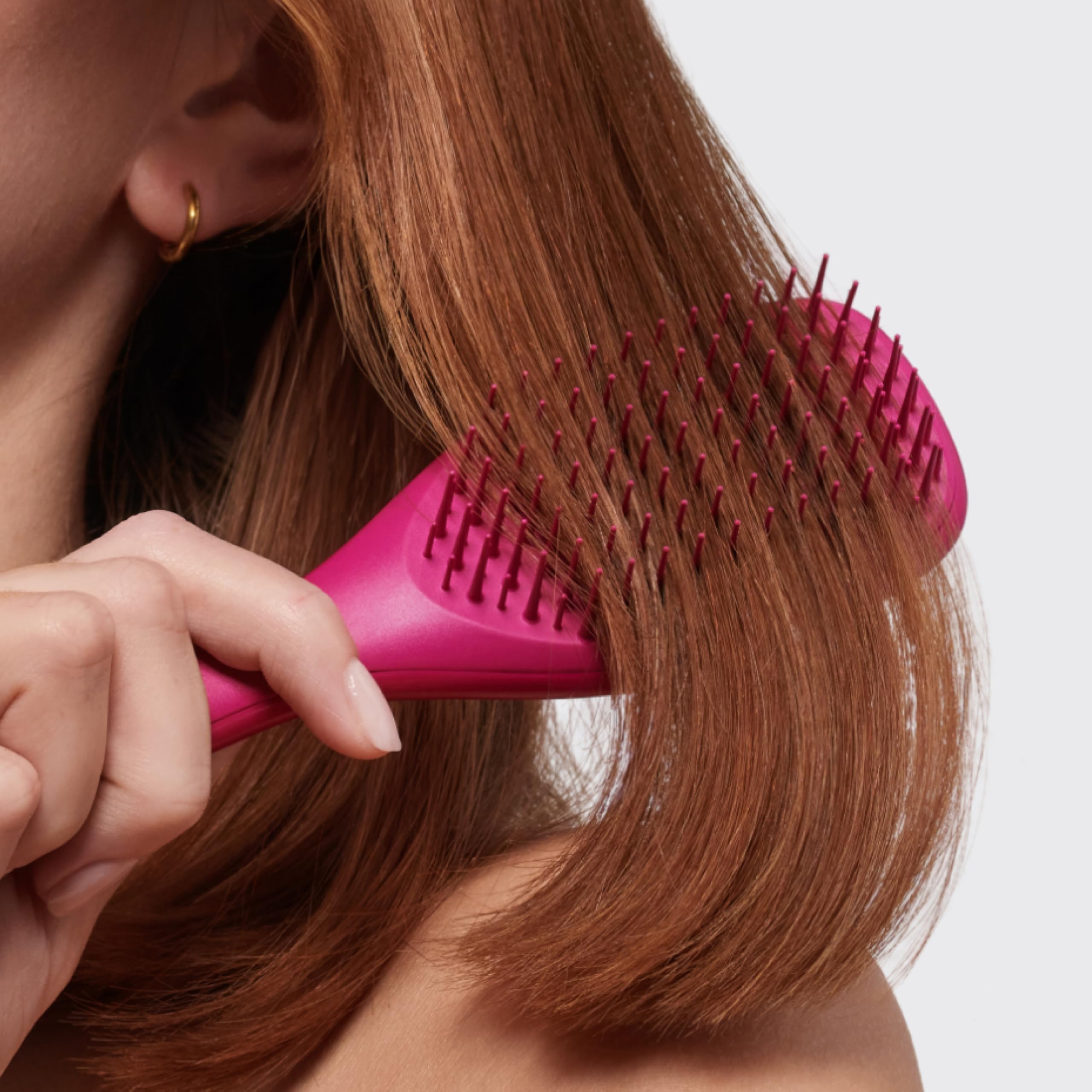 Tangle Teezer Mini Ultimate Detangler - do włosów mokrych i suchych - szczotka do rozczesywania do wszystkich rodzajów włosów - idealna szczotka dla dzieci i w podróży - Elektryzujący malinowy