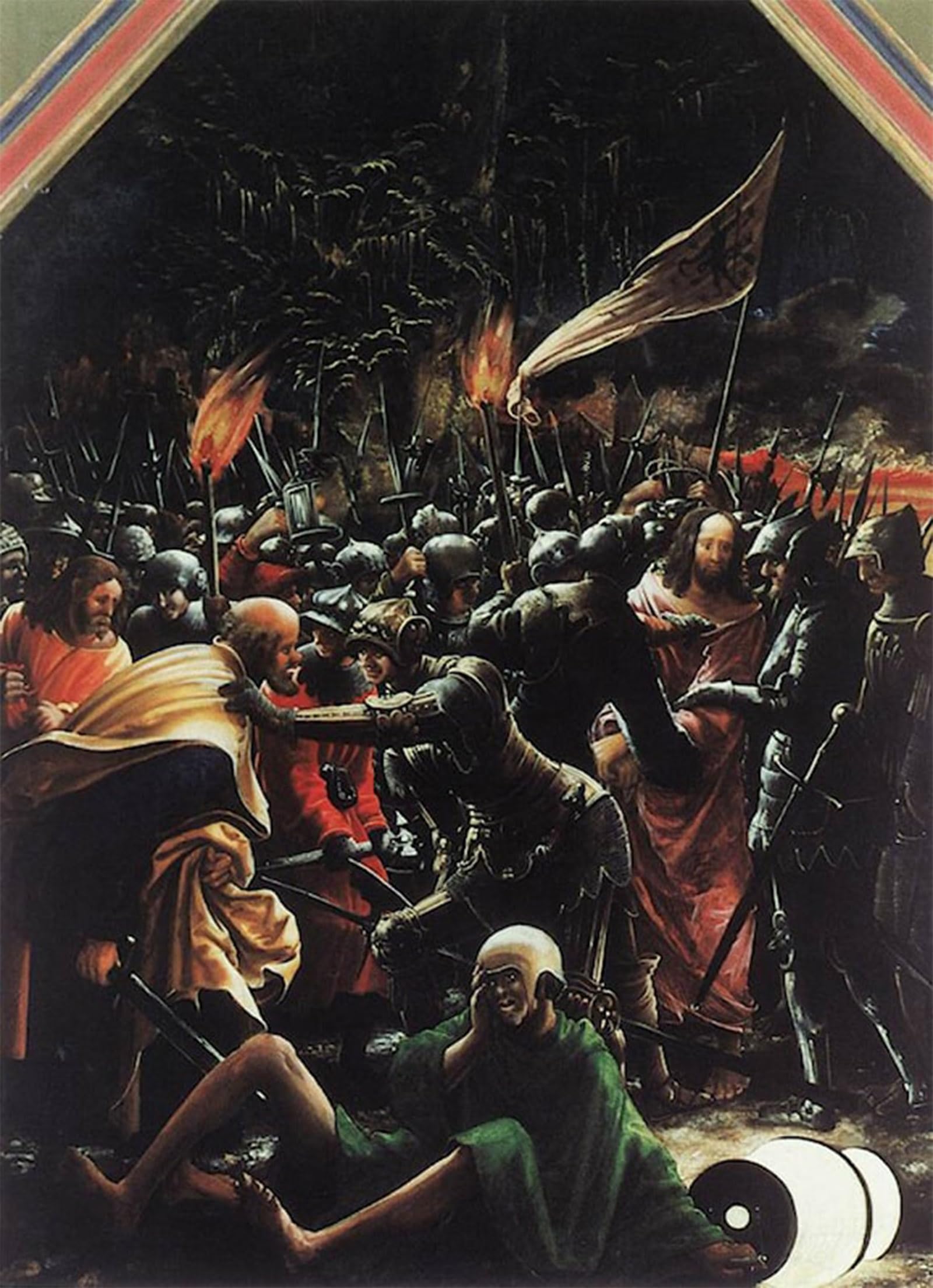 SERENDIPITP Abstract Painting Mural Print Picture Wall Decor Painting the Arrest of Christ by Albrecht Altdorfer Vintage Wall Artwork for Home Decor 60x90cm