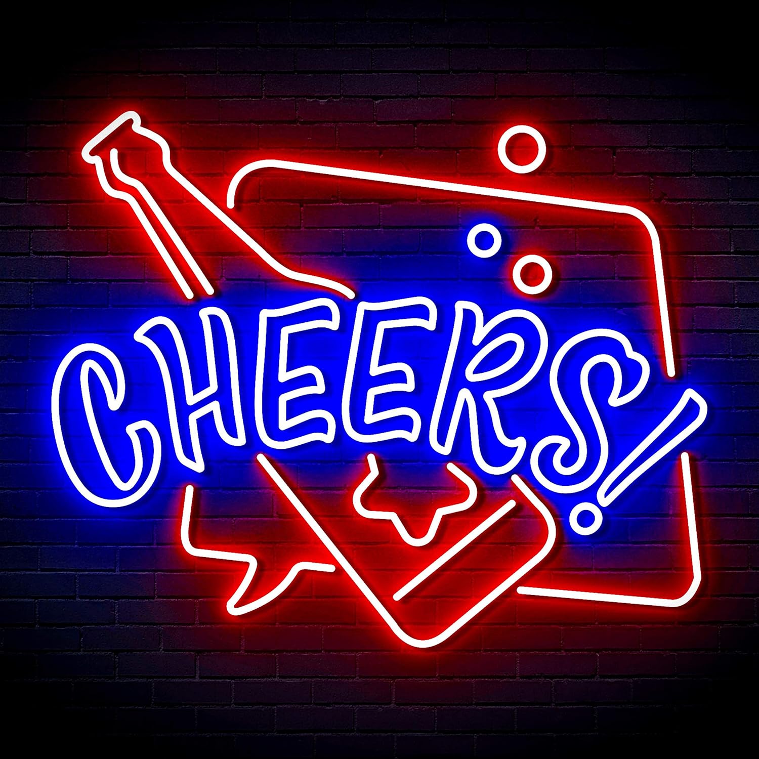 ADVPRO Cheers with Beer Extra-Large Ultra-Bright LED Neon Sign - Multi-Color 2 - st16s54-fn-j0039-m2