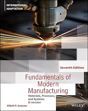 Fundamentals of Modern Manufacturing: Materials, Processes and Systems