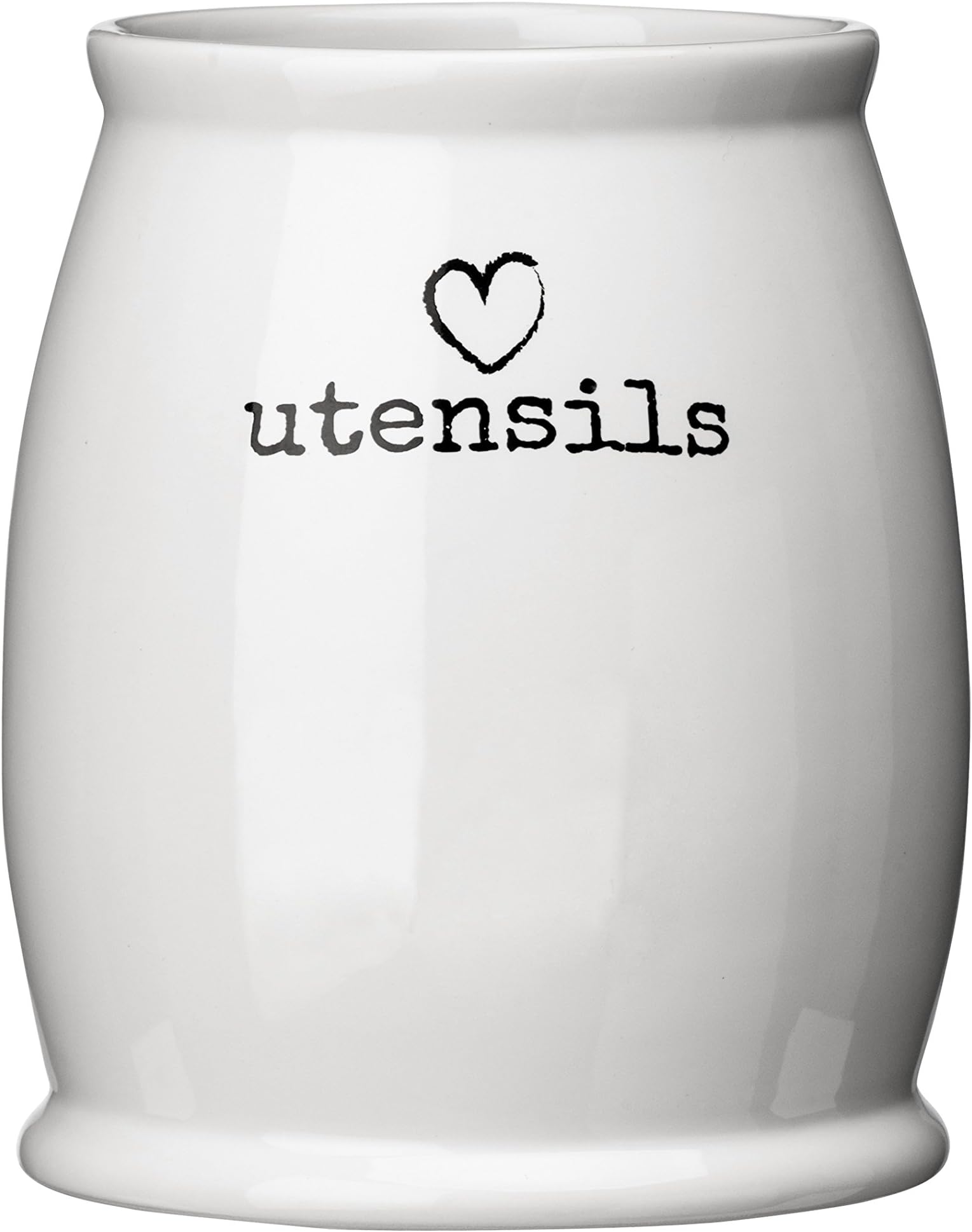 Housewares Charm Utensil Jar, White