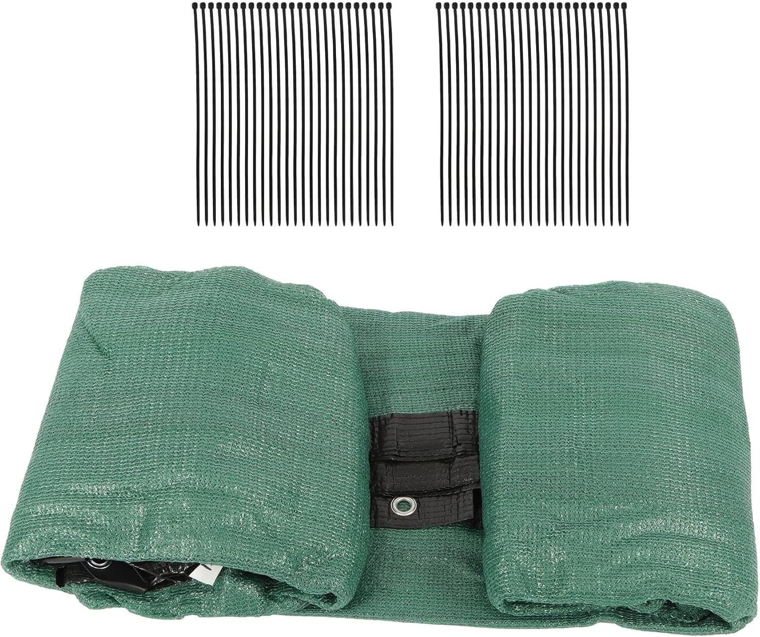 HOSTIC 5FTx50FT Privacy Screen Fence, Heavy Duty Barrier Net, Outdoor Fencing Panels, Garden Windscreen Barrier, Include Zip Ties, Dark Green
