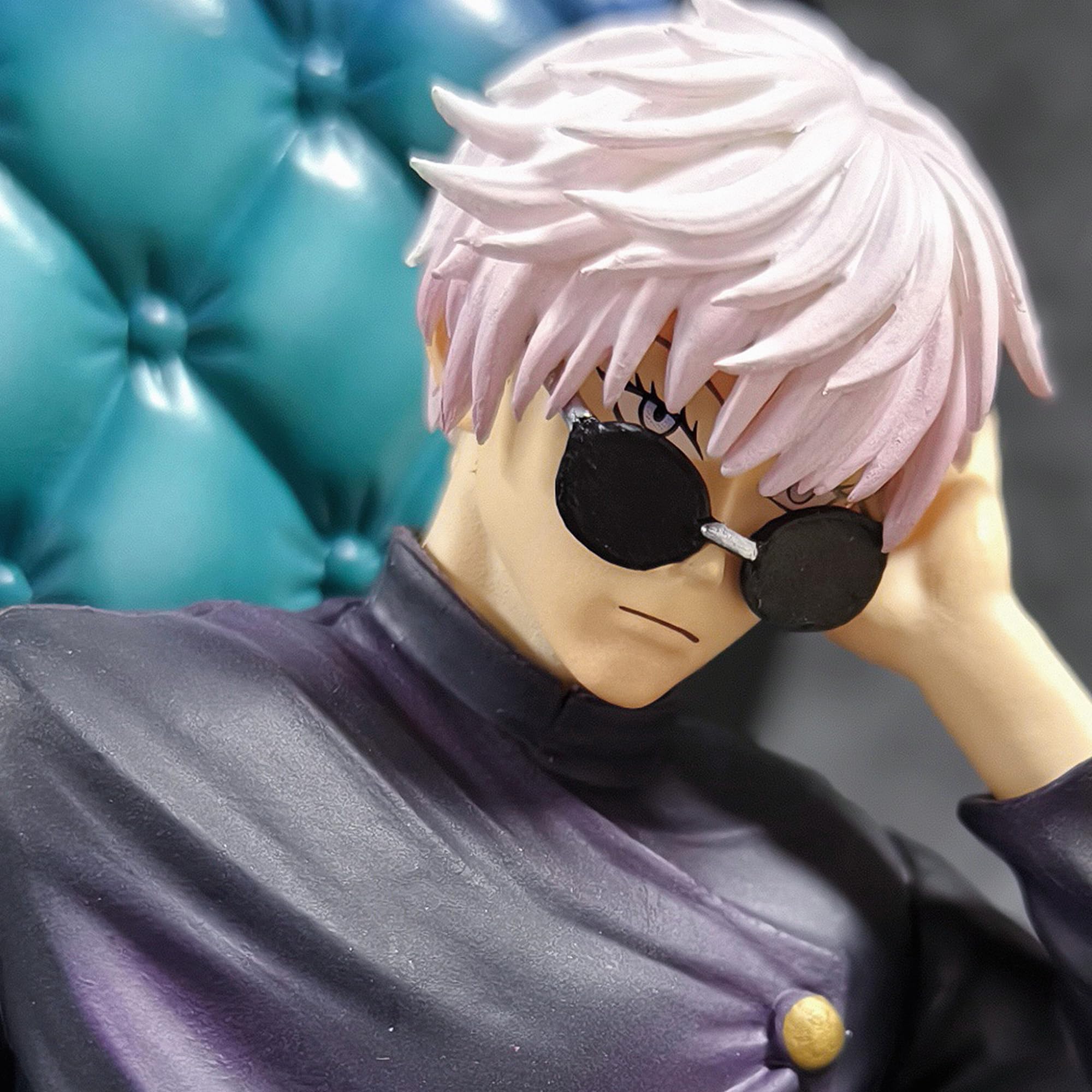 QAHEART JJK Figure Gojos/Geto Suguru Seating Model Statue Action Figure Desktop Ornaments Home Car Decoration