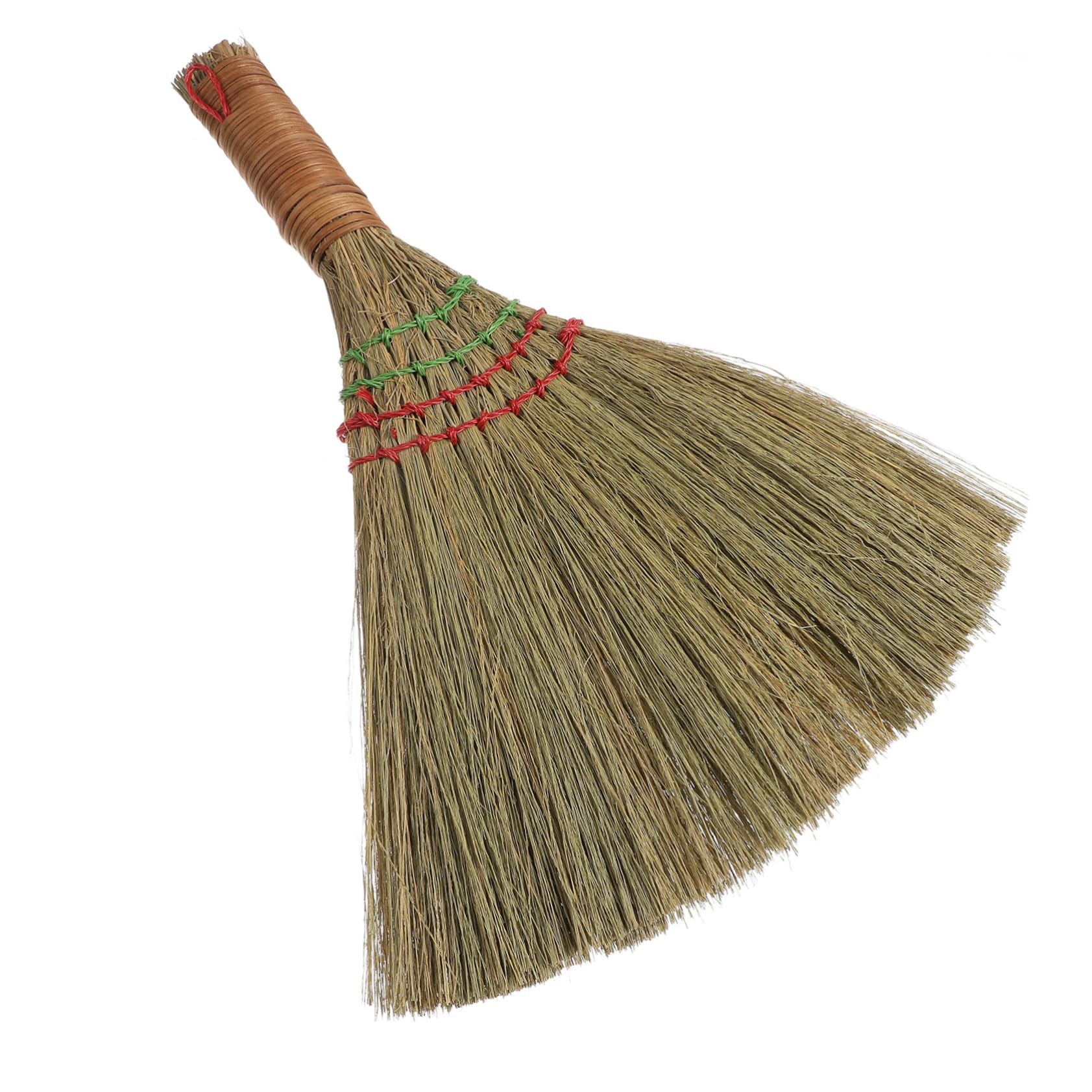 Ipetboom Corn Broom Wood Handle Small Straw Broom for Cleaning and Sweeping Household Use Collapsible Design