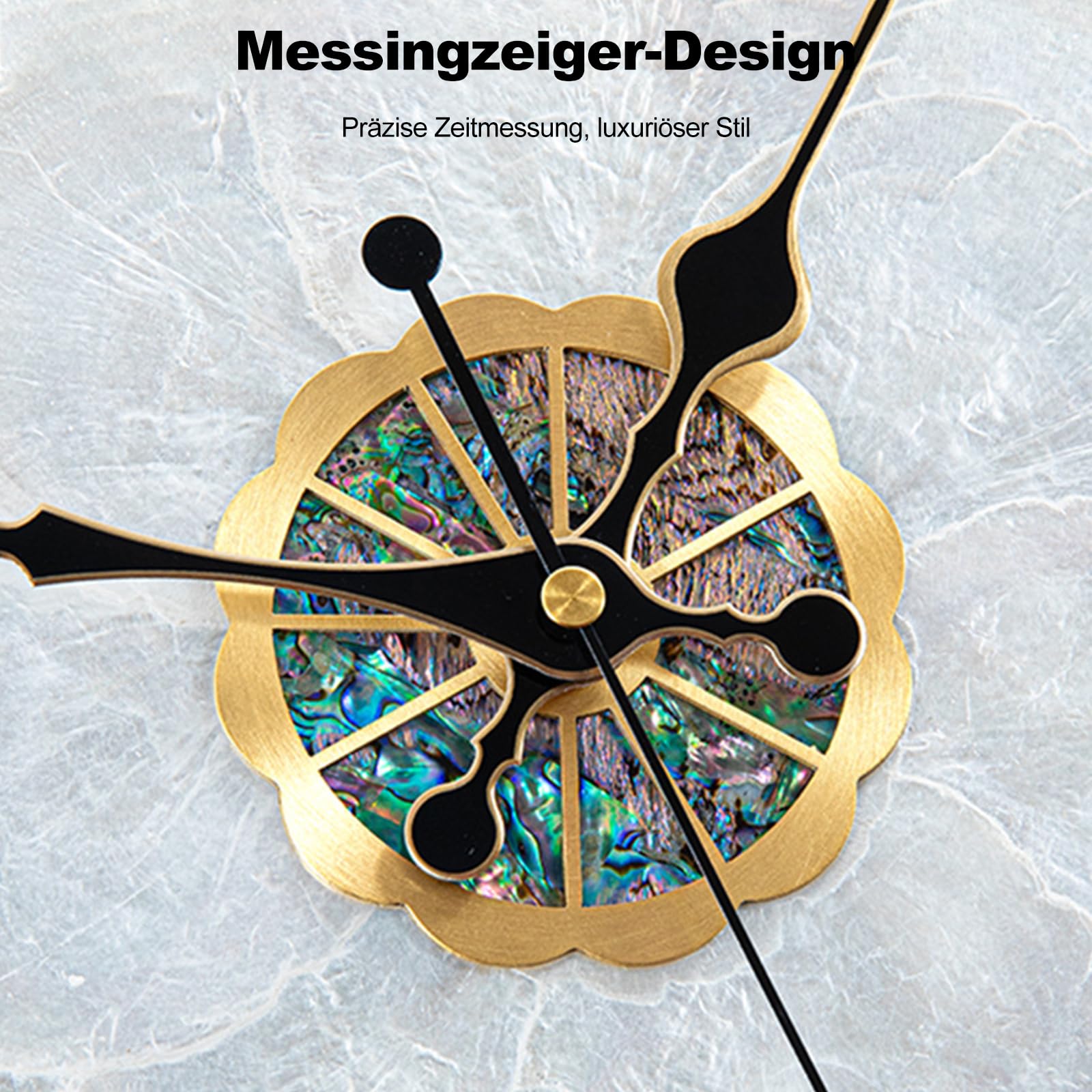 Ergocar Natürliche Muscheln Wanduhr, Kreative Stille Und Zickfreie Wanduhr, Geeignet Für Die Dekoration Von Wohnzimmern, Eingangshallen, Schlafzimmern Und Konferenzräumen