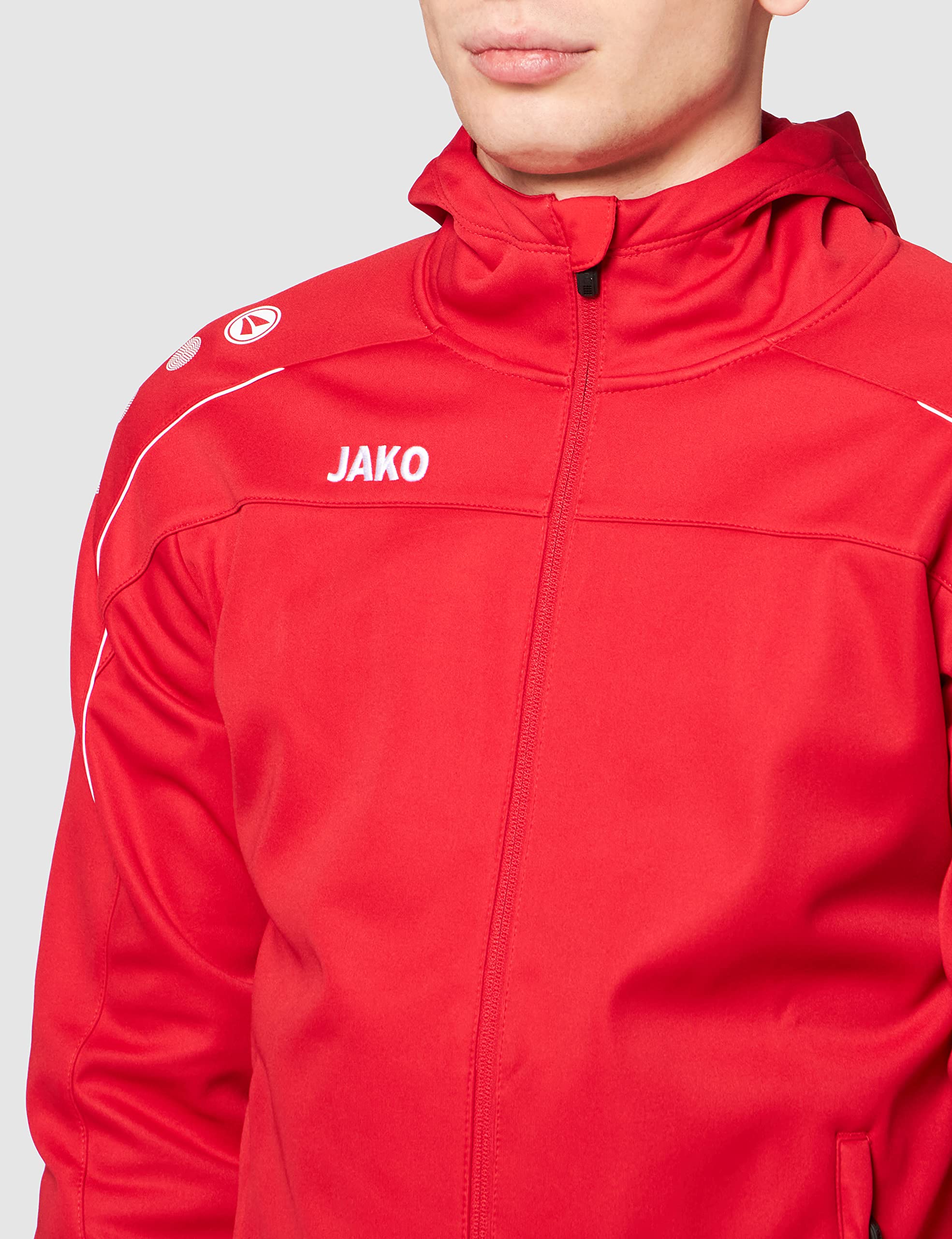 JAKO Classico 6850 - Chaqueta básica con Capucha para Hombre, Talla 4XL, Color Azul Oscuro y Amarillo