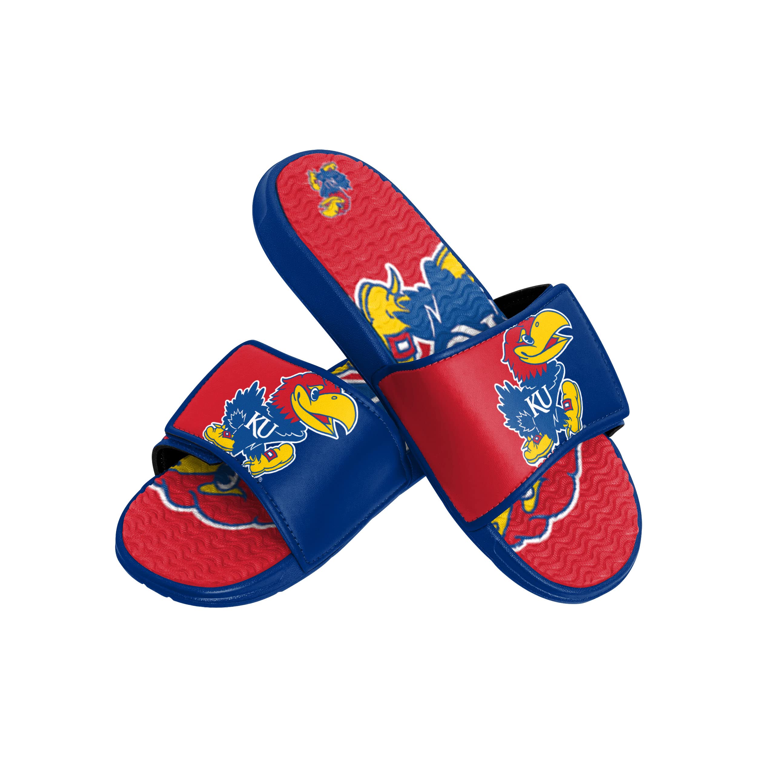 FOCO NCAA Mens Colorblock Big Logo Gel Slides - M