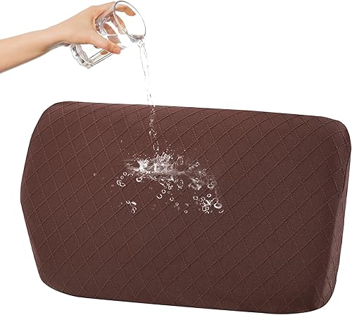 Fundas de cojín 100% impermeables para sofá, funda de cojín para respaldo de sofá seccional, fundas de cojín elásticas jacquard texturizadas para