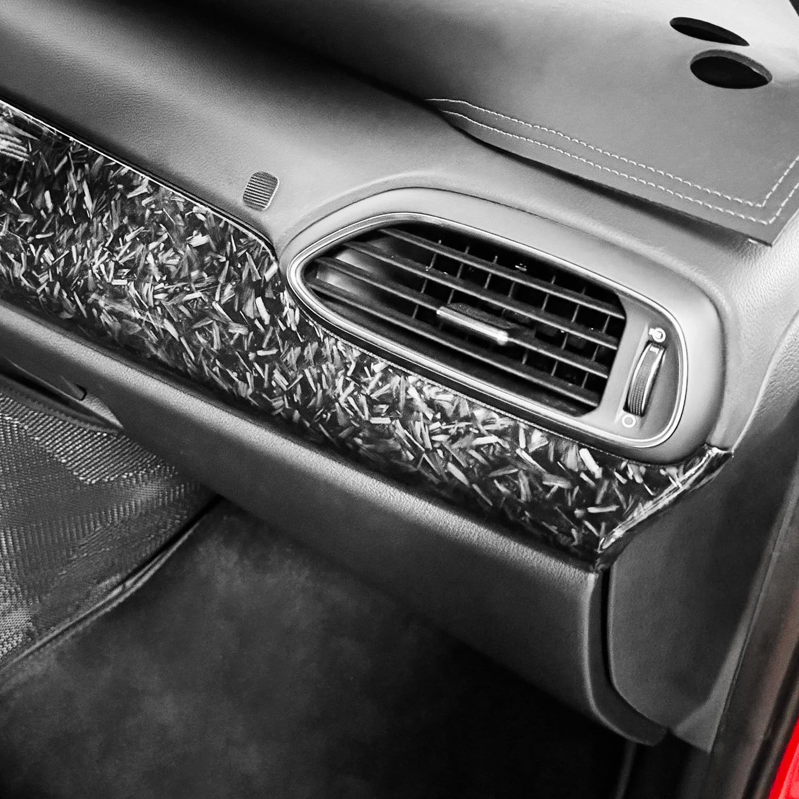für Hyundai I30 I30N 2017-2024 Armaturenbrett Abdeckung Mittelkonsolenverkleidung (Geschmiedete)