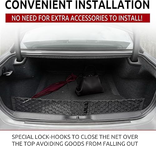 Miniatura 2 de Red de carga de malla para maletero estilo sobre para Dodge Charger 2011-2024 – Accesorios de coche – Organizadores de maletero y almacenamiento