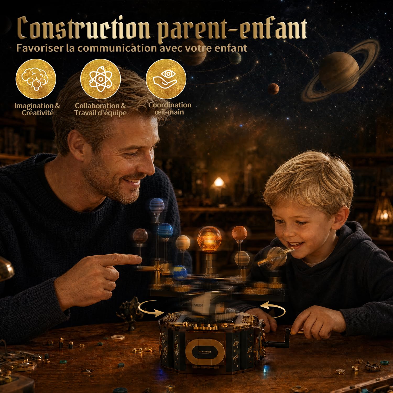 Technic Systeme Solaire Space Enfant 6 7 10 Ans, Système Solaire Espace