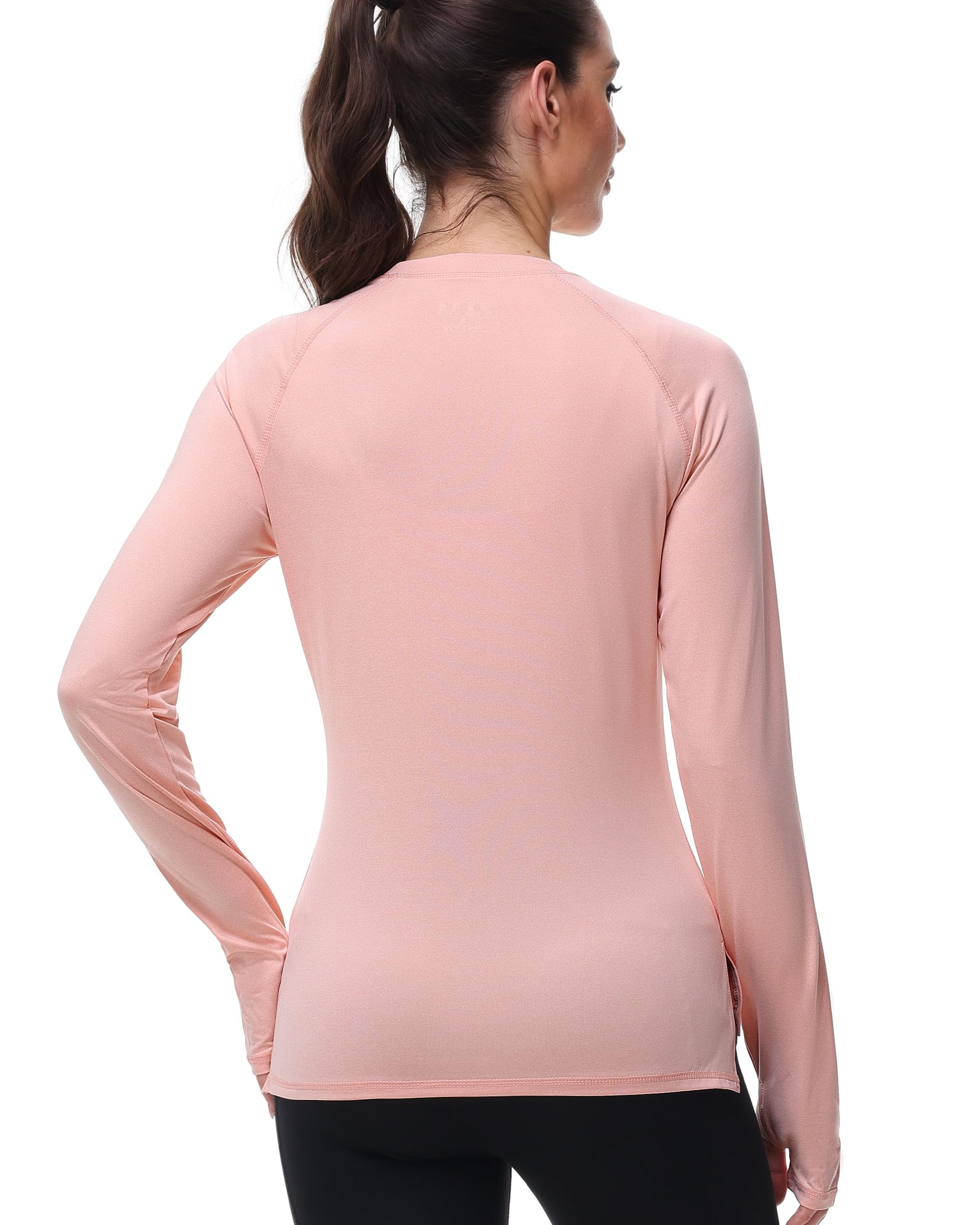 Maglietta da donna UPF 50+ a maniche lunghe con protezione solare UV Quick Dry Rash Guard da nuoto per attività all'aperto per pesca, corsa e allenamento