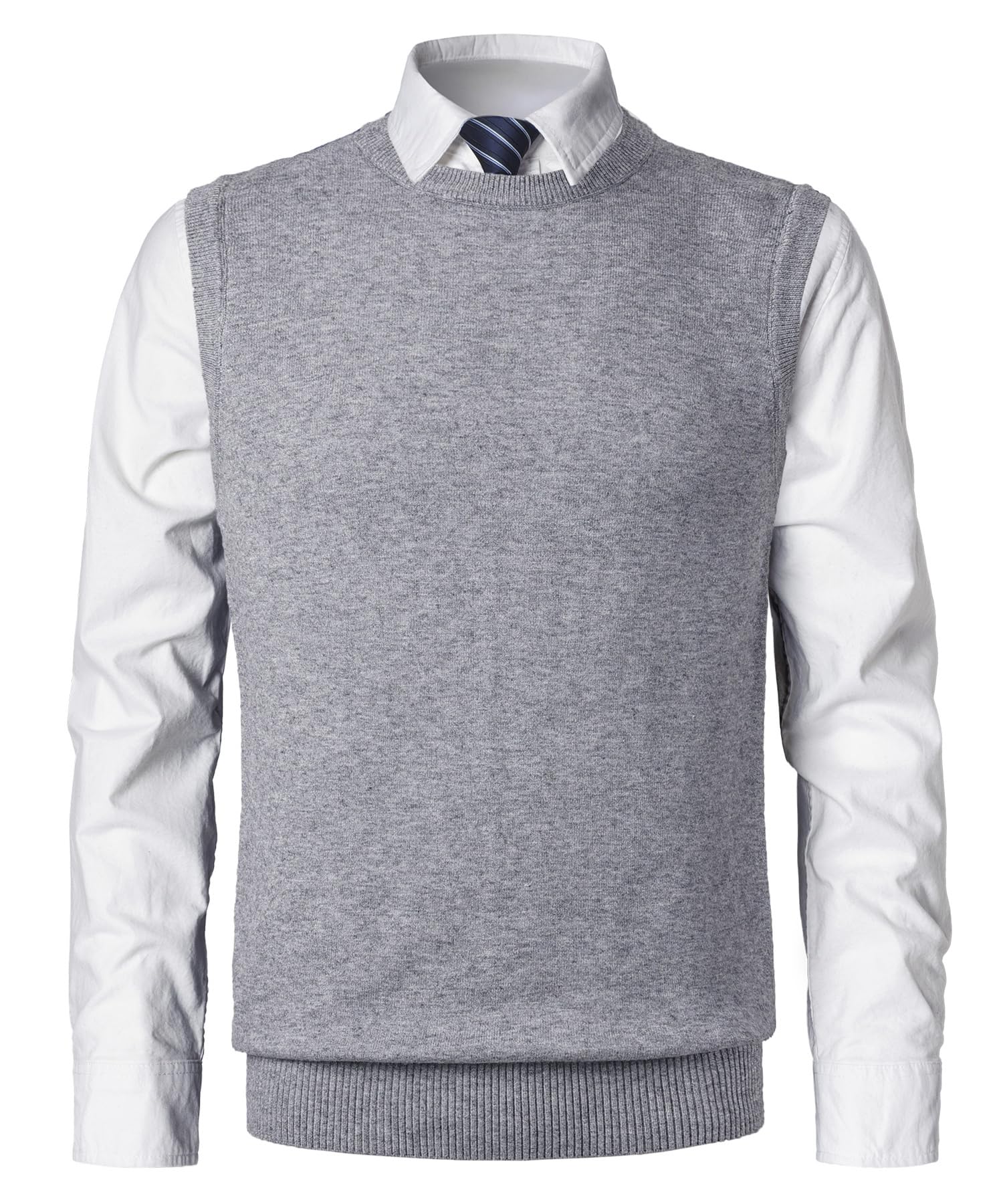 Hombre Invierno Sin Mangas SuéTer Cómodo Cárdigan De Punto Classic Business Gentleman Prendas Casual de Negocios Casual Suéter Prendas de Punto Pullover