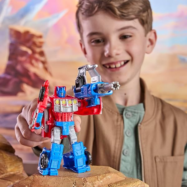 Transformers Cyberworld Armored Cyber Changers Optimus Prime Action Figure - 3