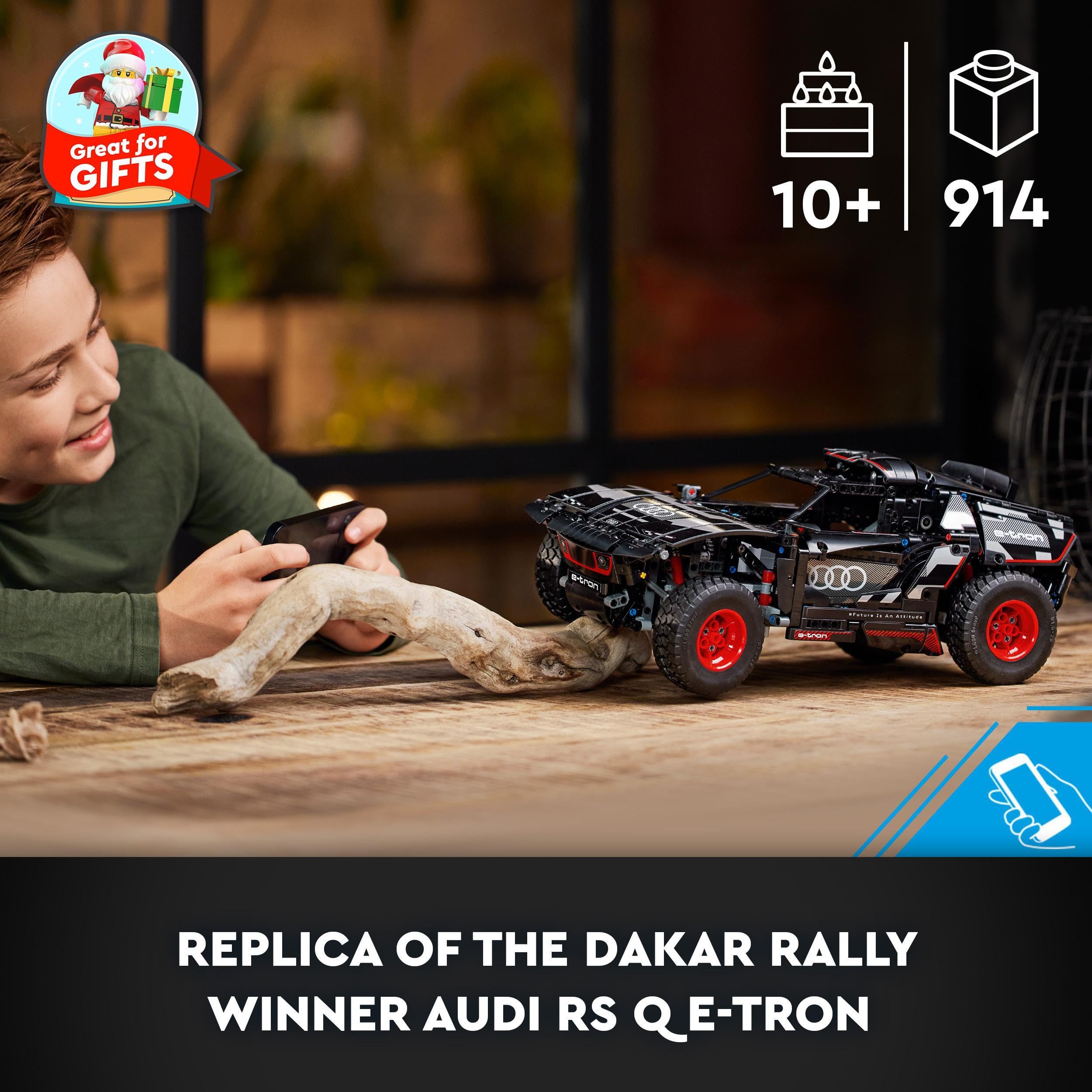 LEGO Technic Audi RS Q e-tron Remote Control Rally Car Toy, Dakar Rally Off-Road Car Model Set - Image 3