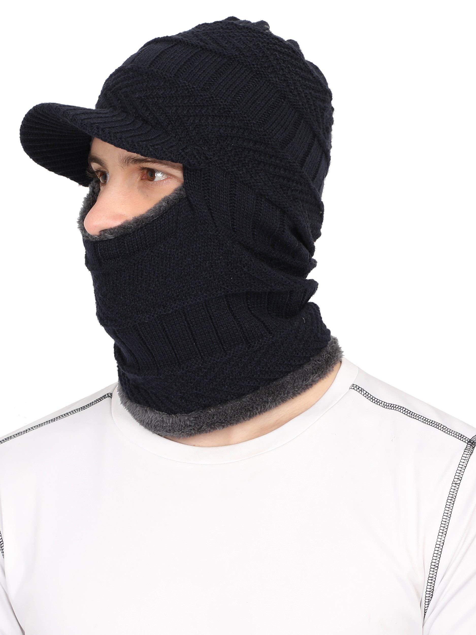 FabSeasons Unisex Acrylic Woollen Balaclava, Beanie/Skull Cap & Muffler for Winters with Faux Fur Lining, Pack of 1 (B082KYQ261) Amazon Price History, Amazon Price Tracker