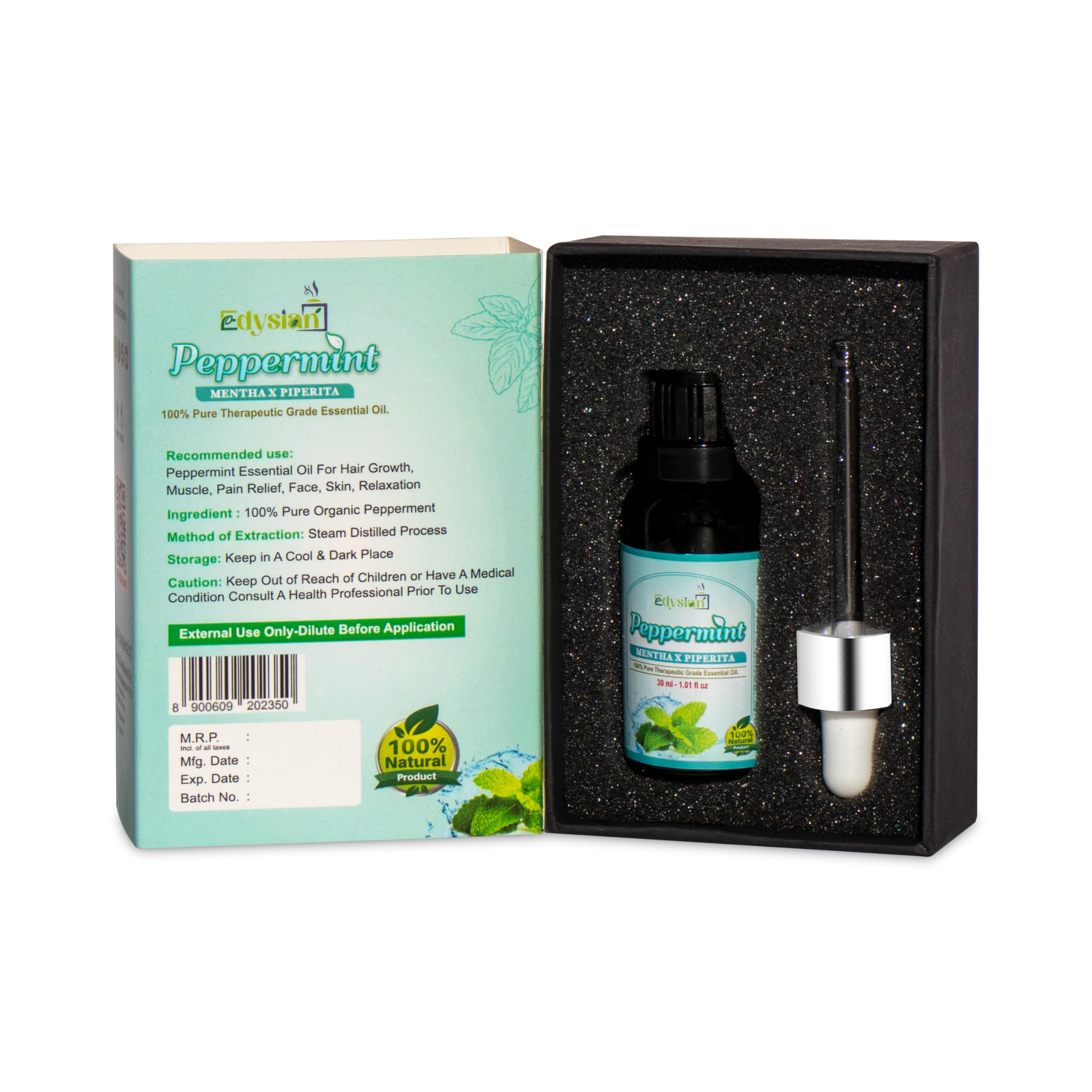 Edysian 100% Natural Peppermint Essential Oil | Natural Undiluted Therapeutic Grade For Skin, Hair, Massage And Aromatherapy (15ml). (B0CXSXVWBX) Amazon Price History, Amazon Price Tracker