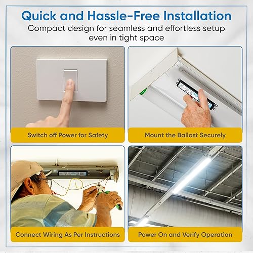 Miniatura 5 de ICN3P32N, 120-277V, frecuencia de entrada de 50-60Hz, tipo de cable sólido, balasto fluorescente electrónico de arranque instantáneo para 3 tipos de