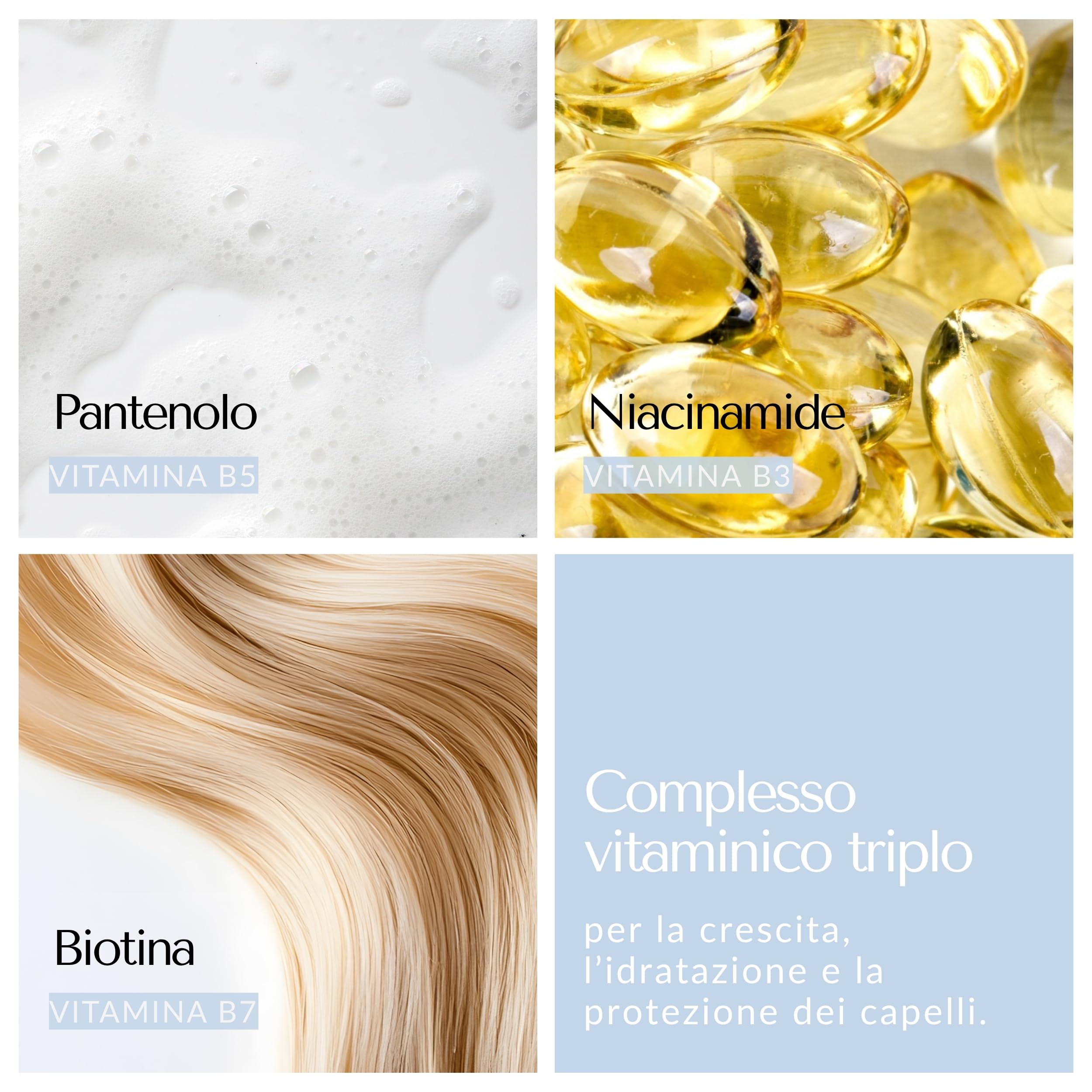 Evocapil Shampoo Anticaduta – 3 × 300 ml – Biotina, Cheratina & Procapil – Cura intensiva per cuoio capelluto – Ideale dopo trapianto capelli