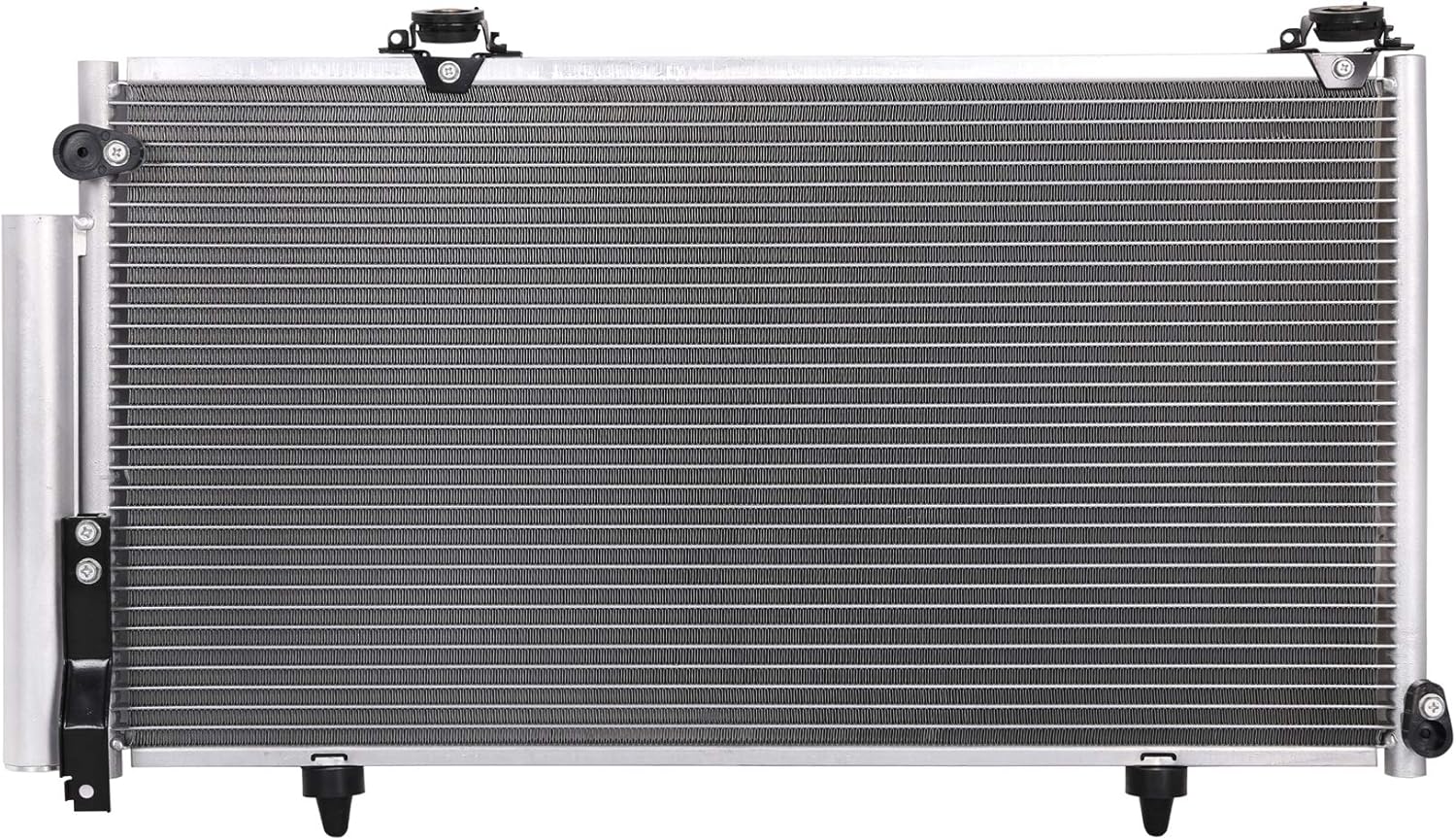 Lynol Cooling System Premium Complete Aluminum AC Condenser Replacement Compatible With 2005-2006 xA xB L4 1.5L