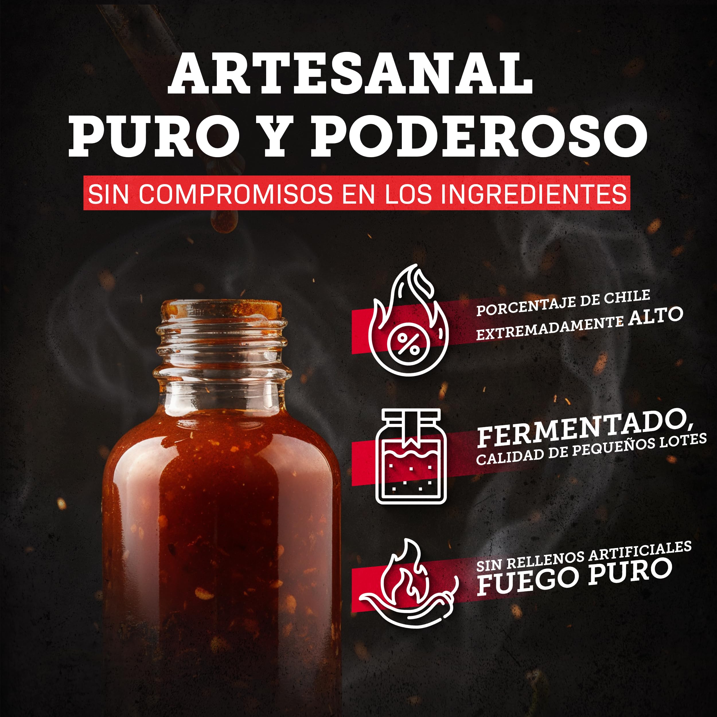 I LOVE SPICY The End Estuche 3 Salsas Picantes Extremas 3x20ml Carolina Reaper Trinidad Scorpion Regalo Gourmet