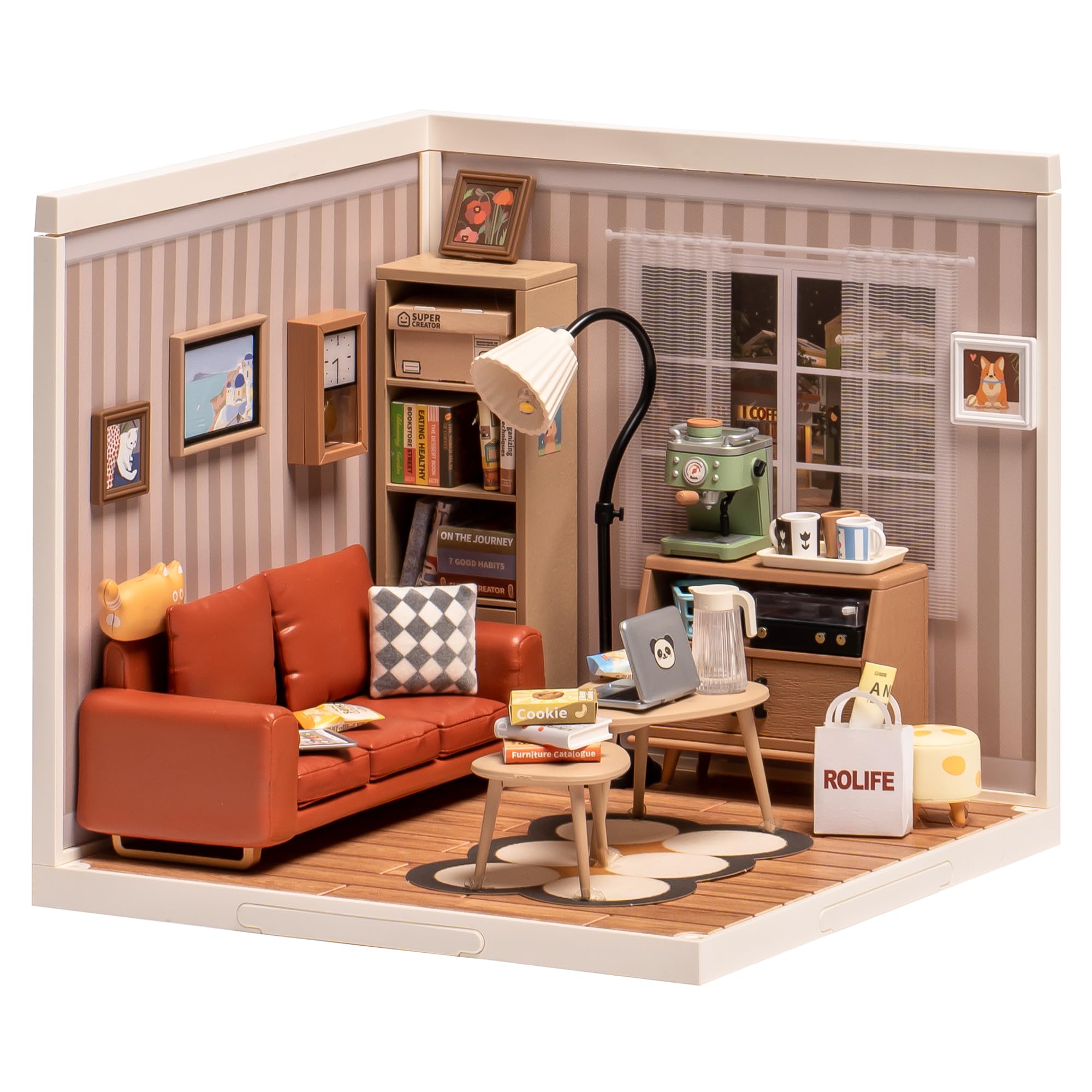 Rolife DIY Miniature House Kit-Expandable Miniature House-Super Creator DW007
