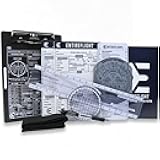 Aviation Pilot Kneeboard - E6b Flight Computer Plus Plotter & Cross Country Planning Notepad, Student Pilot Bundle