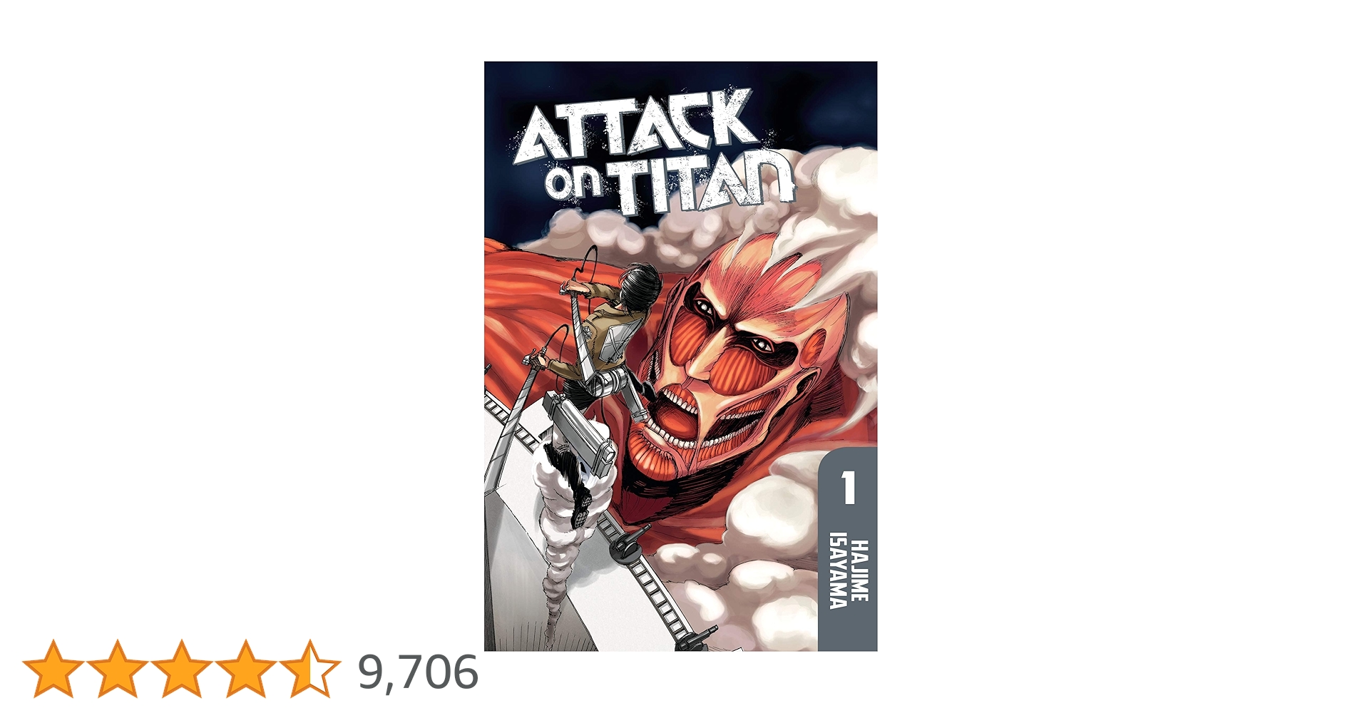 初版 進撃の巨人 1 2010 BECKETT9.4 Attack on Tit 81qPzeEO5IL.jpg_BO30,255,255,