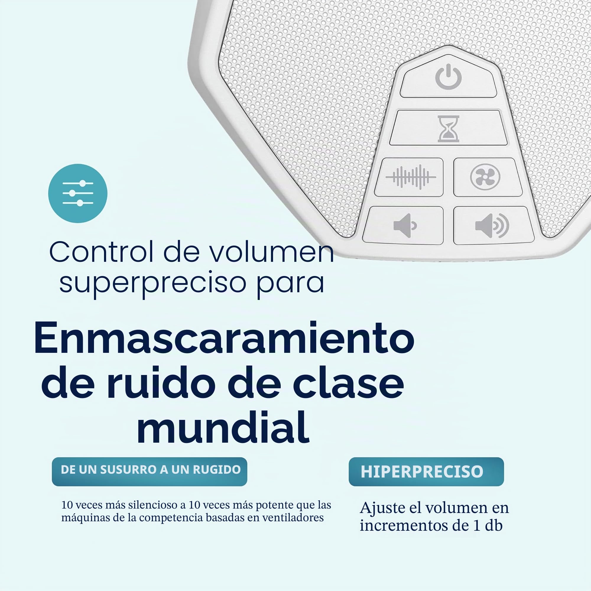 LectroFan Evo - Máquina de ruido blanco y sonidos de ventilador sin bucle con temporizador de apagado (blanco)