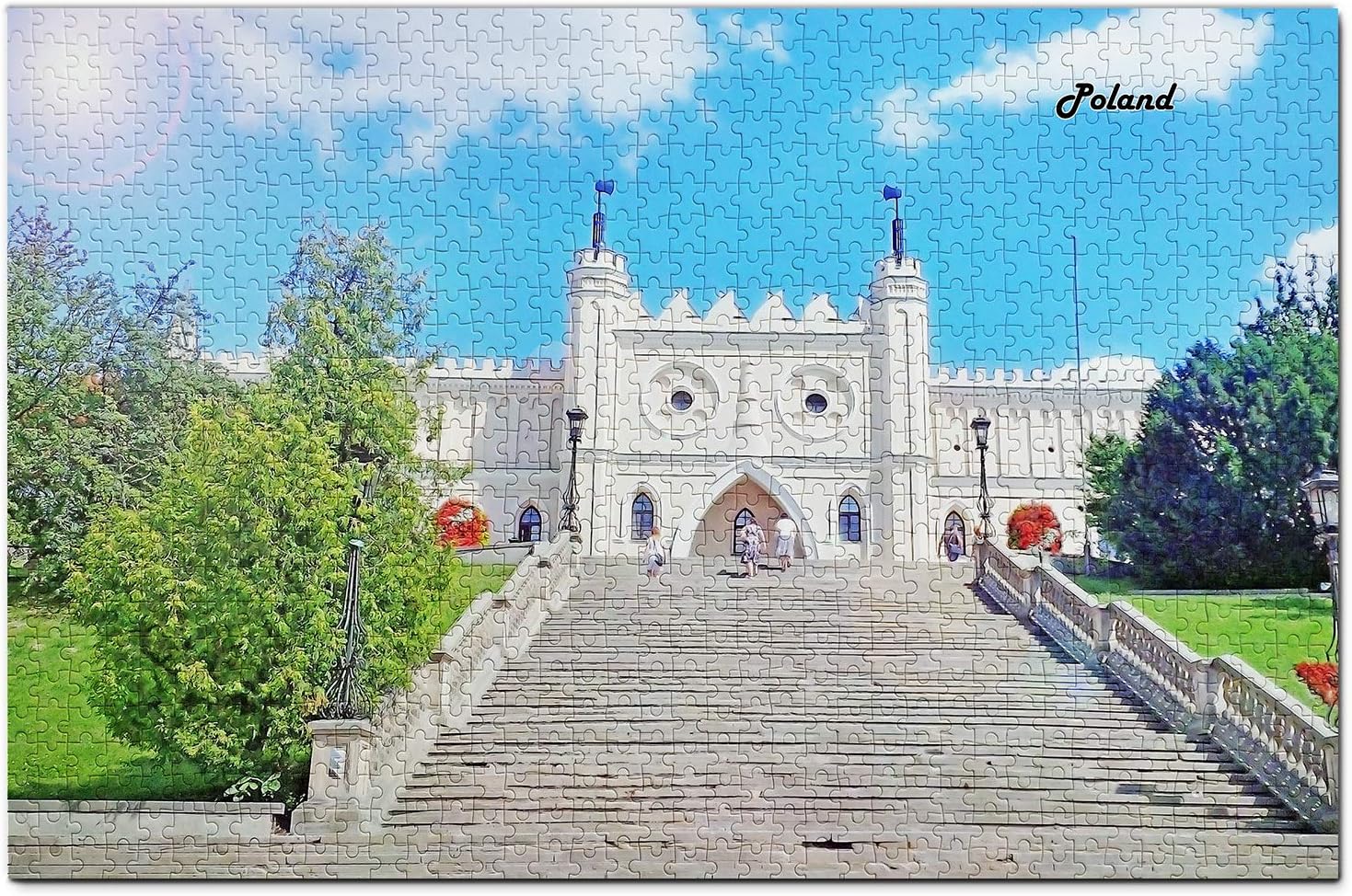 Poland Jigsaw Puzzle 1000 Piece Poland Lublin Castle Puzzle Travel Souvenir Wooden