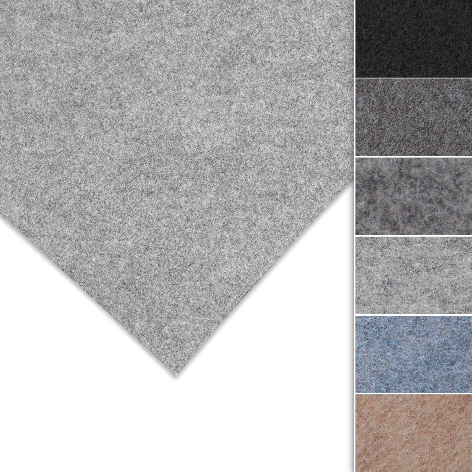 Floordirekt Light Grey Superflex Camper Van Carpet Lining, Velour 4 Way Strech Vehicle Interior Lining For Cars, Vans, Trucks, Motor Homes, Headliner Fabric, Upholstery Cladding (, 206 X 150 Cm)