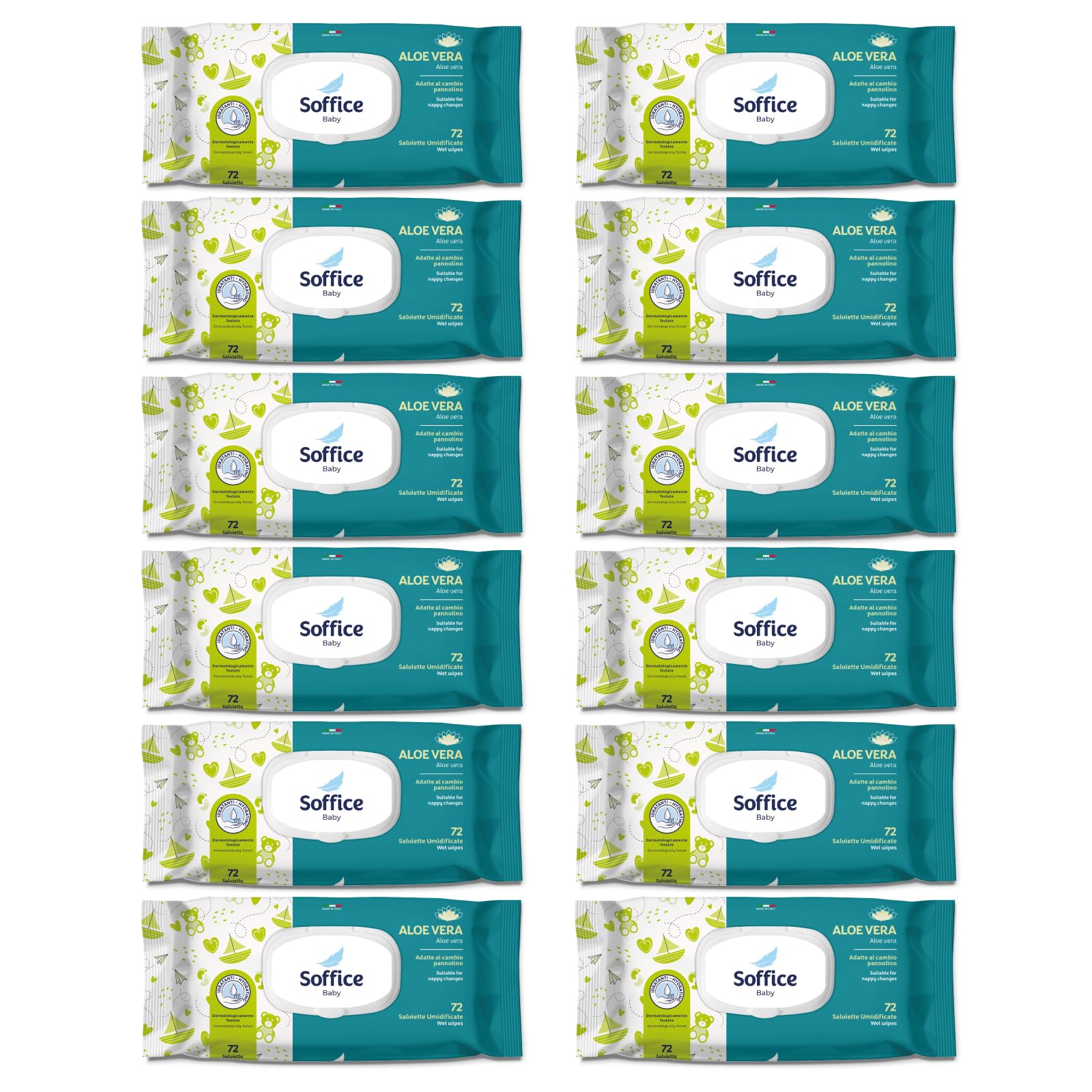 Aloe-Vera-Reinigungstcher fr Kinder, 72 Stck : Amazon.de: Baby