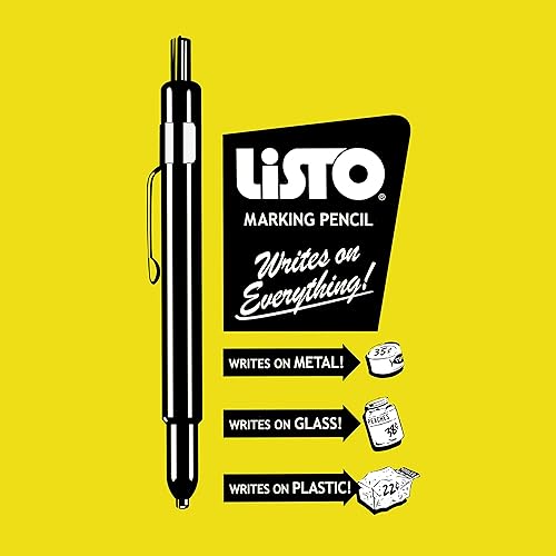 Miniatura 8 de Listo 1620 - Caja de 12 - Marcadores de ChinaLápices de grasaMarcado de ChinaLápicesLápices de cera - Hecho en Estados Unidos (naranja)