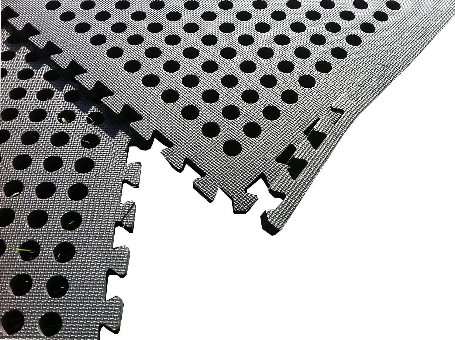 Outdoor EVA Foam Ground Mats Tiles Interlocking 6pk 24sq ft