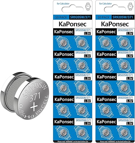 20PCS 1.5V SR920SW 371 370 LR921 AG6 batería de reloj de óxido de plata