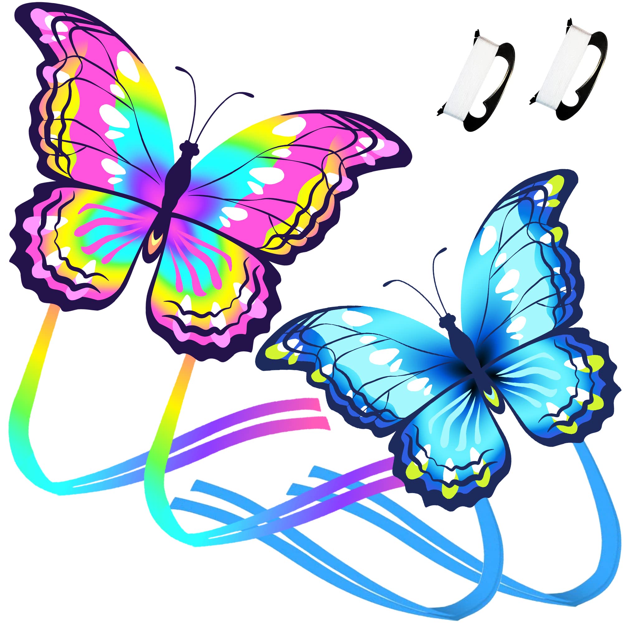 Buy Chennyfun 2 Pack Large Butterfly Kite With Long Tail For Children