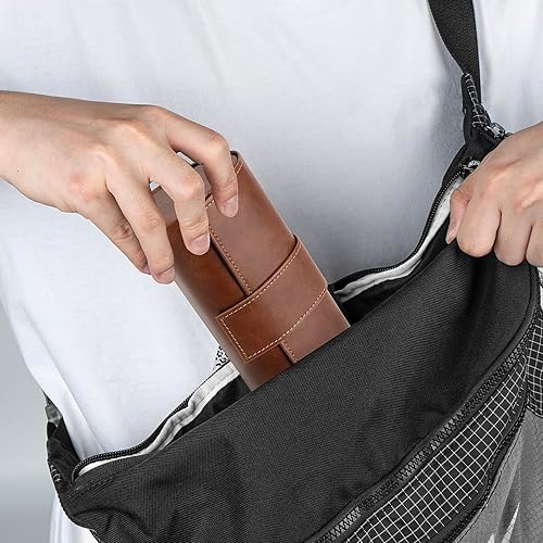 Miniatura 6 de Linkidea Estuche rígido extra grande para guardar lentes de sol, compatible con DIOR EverDior A1U 30Montaigne BU Missdior B1U (marrón)