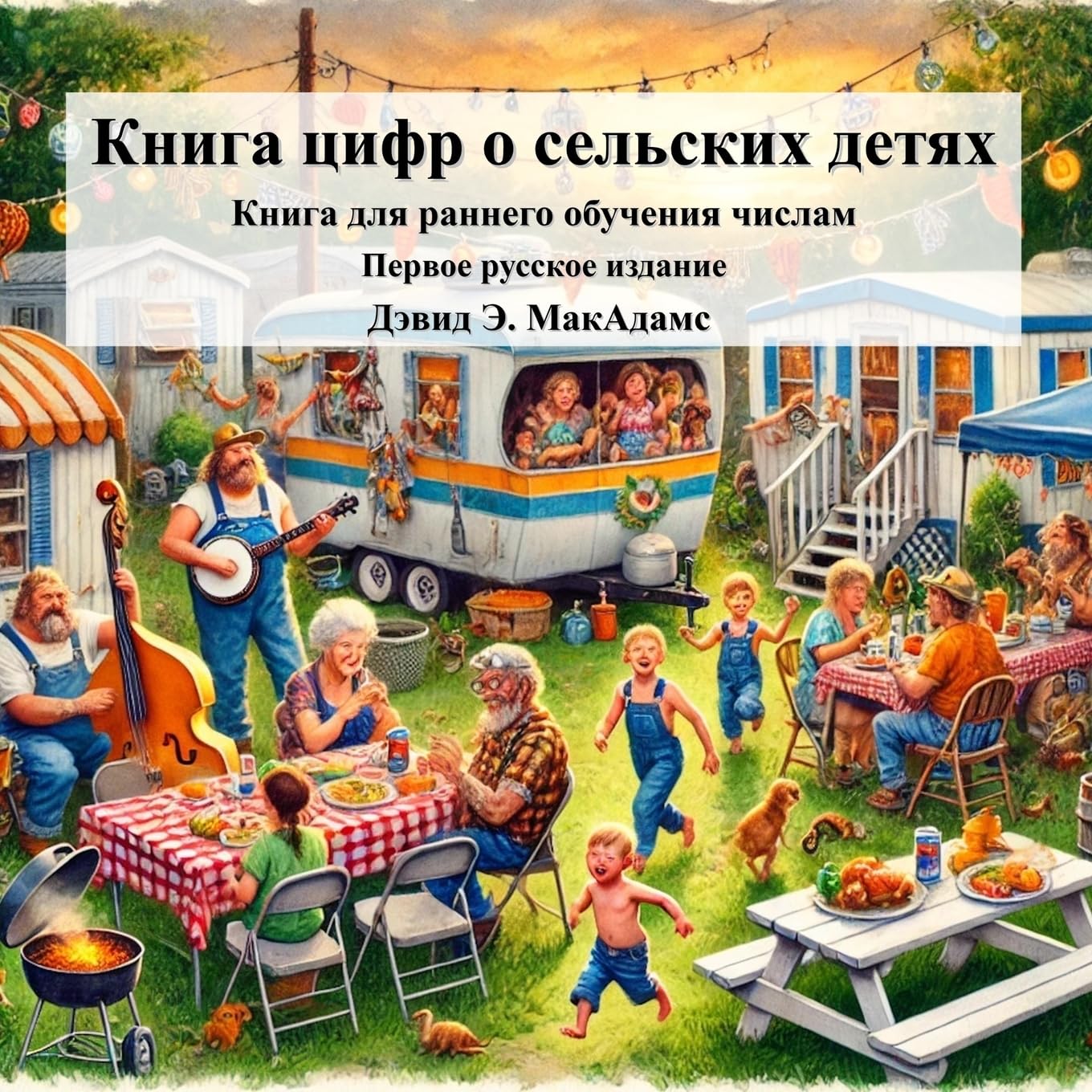 Книга цифр о сельских детях: Книга для раннего обучения числам (Книги для детей 6+)