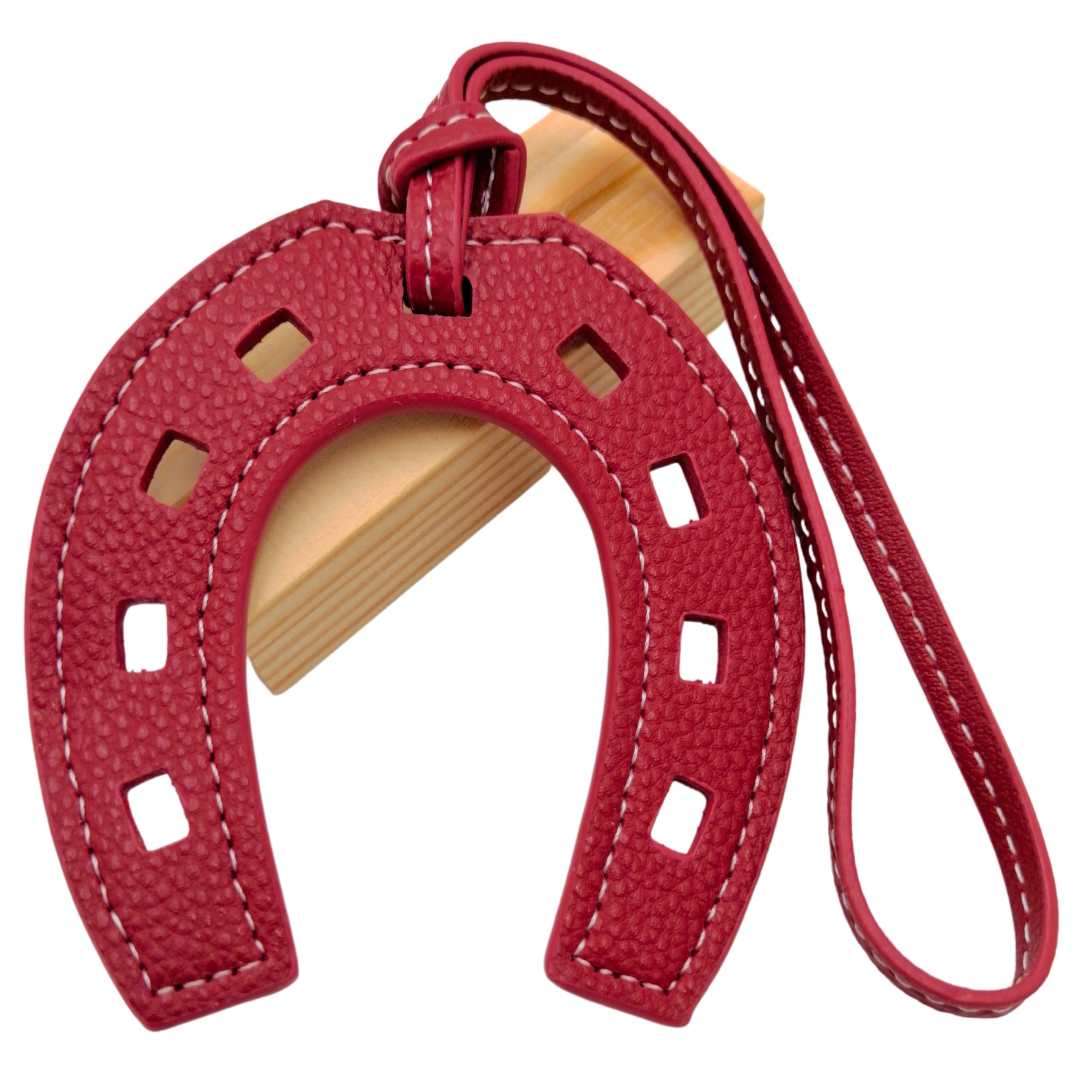 Horseshoes Keychain, Horse Shoe, Good Luck Keyring, Cowboy Keychain, Lucky Gift, Western Charm PU Leather Unique